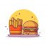 Hamburger Avec Des Frites